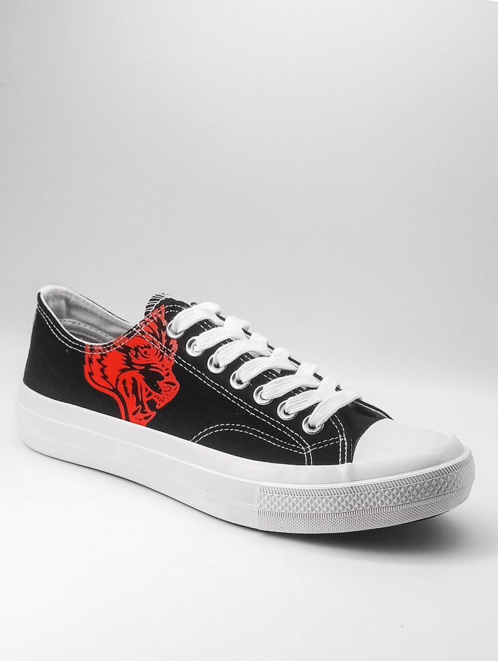 New Delray Wolves Black Canvas Darc Sport NFGU Unisex Slip Resistant Casual Shoe